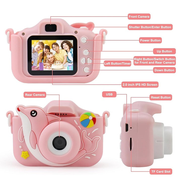 Children's digital camera - X12 - 884478 - Pink