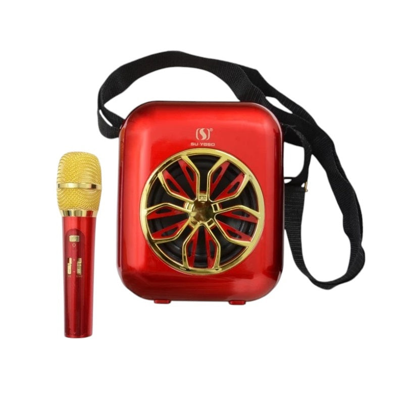 Wireless Bluetooth Speaker with Karaoke Microphone - YS-A20 - 887103 - Red