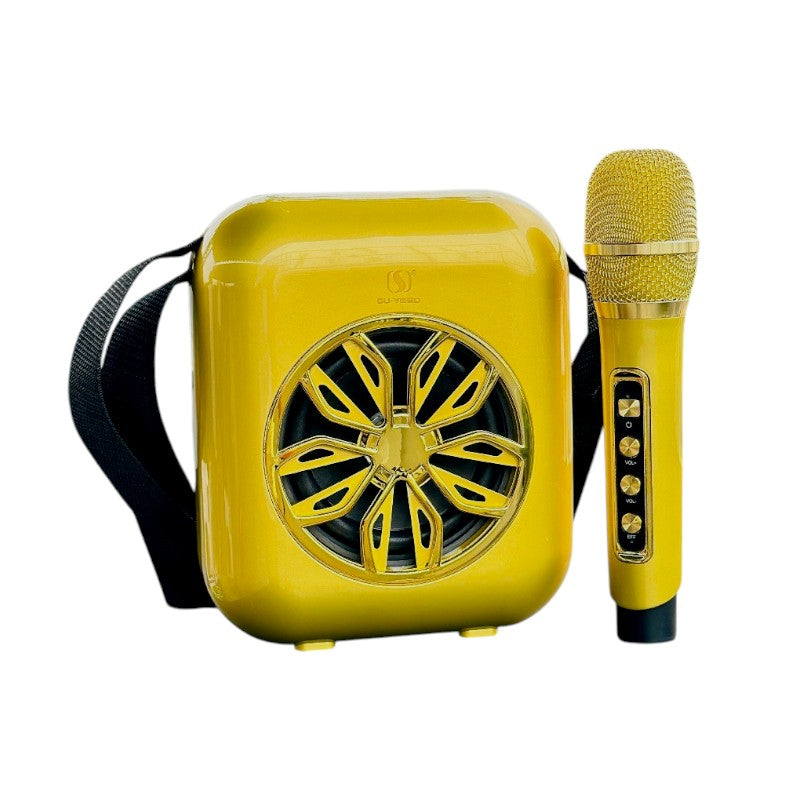Wireless Bluetooth Speaker with Karaoke Microphone - YS-A20 - 887103 - Gold
