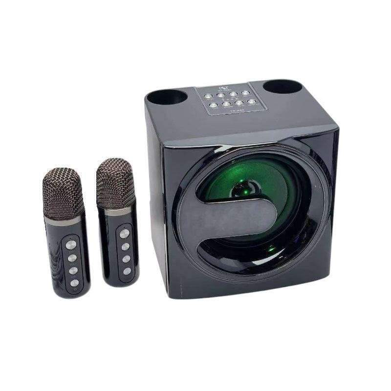 Wireless Bluetooth Speaker with 2 Karaoke Microphones - YS-207 - 887196 - Black