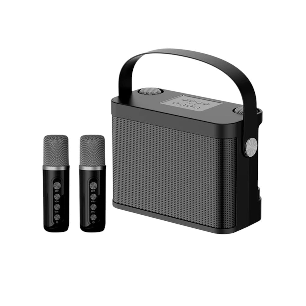Wireless Bluetooth Speaker with 2 Karaoke Microphones - YS-219 - 887240 - Black