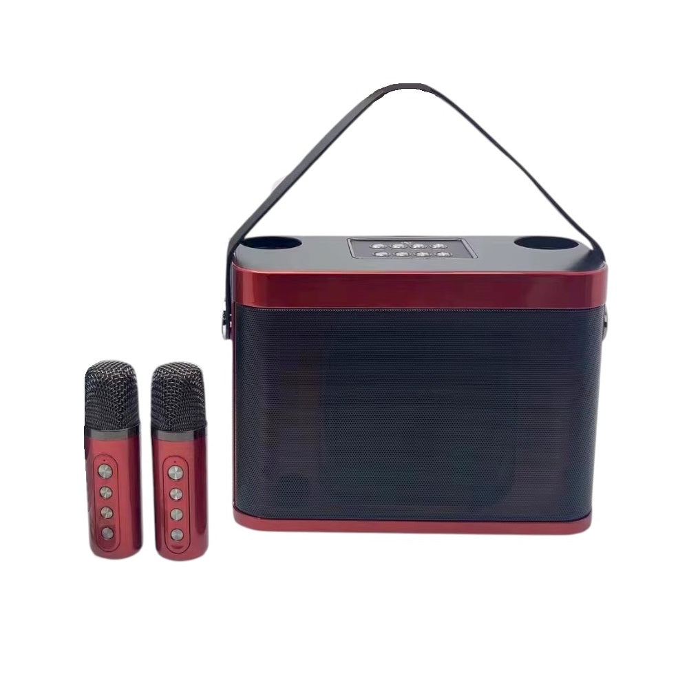 Wireless Bluetooth Speaker with 2 Karaoke Microphones - YS-219 - 887240 - Red