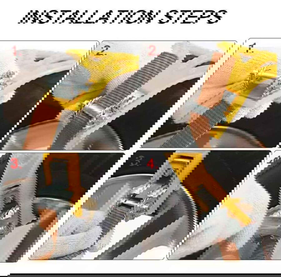 Αντιολισθητικές αλυσίδες χιονιού - Δέστρες - 8pcs - 000502 - iThinksmart.gr