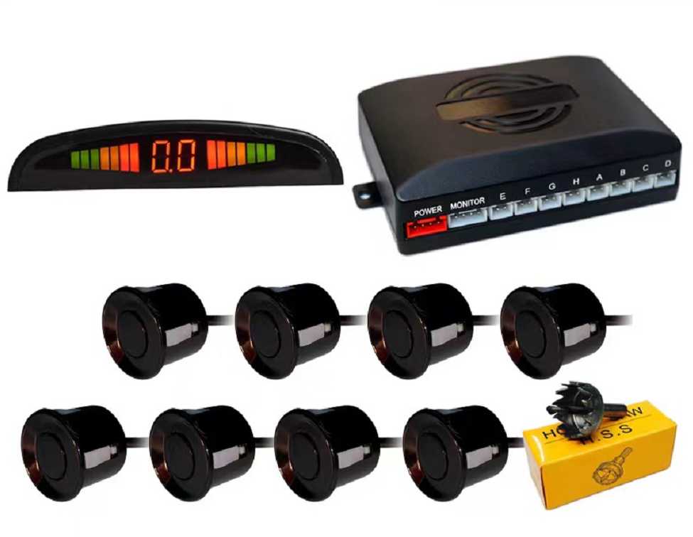 Αισθητήρες παρκαρίσματος - 8pcs - Only Screen - Black - 002181 - iThinksmart.gr