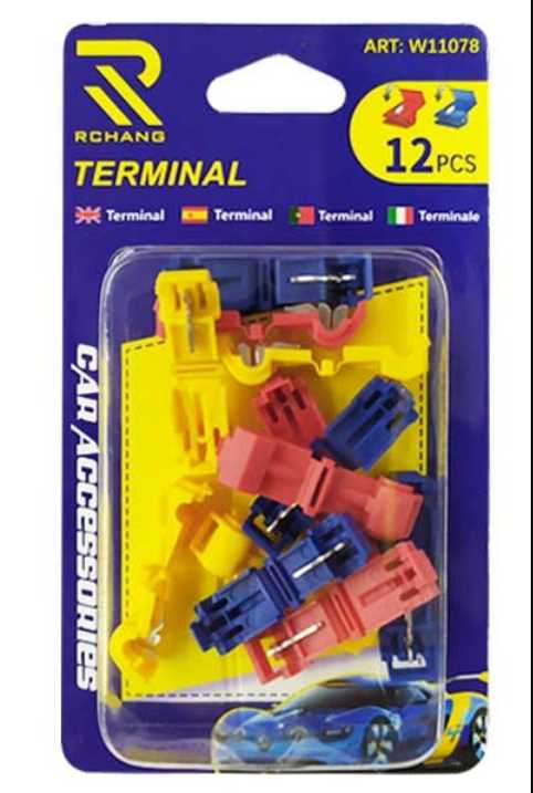 Set of wire current stealers - Clips - T1/T2/T3 - 12pcs - 142023