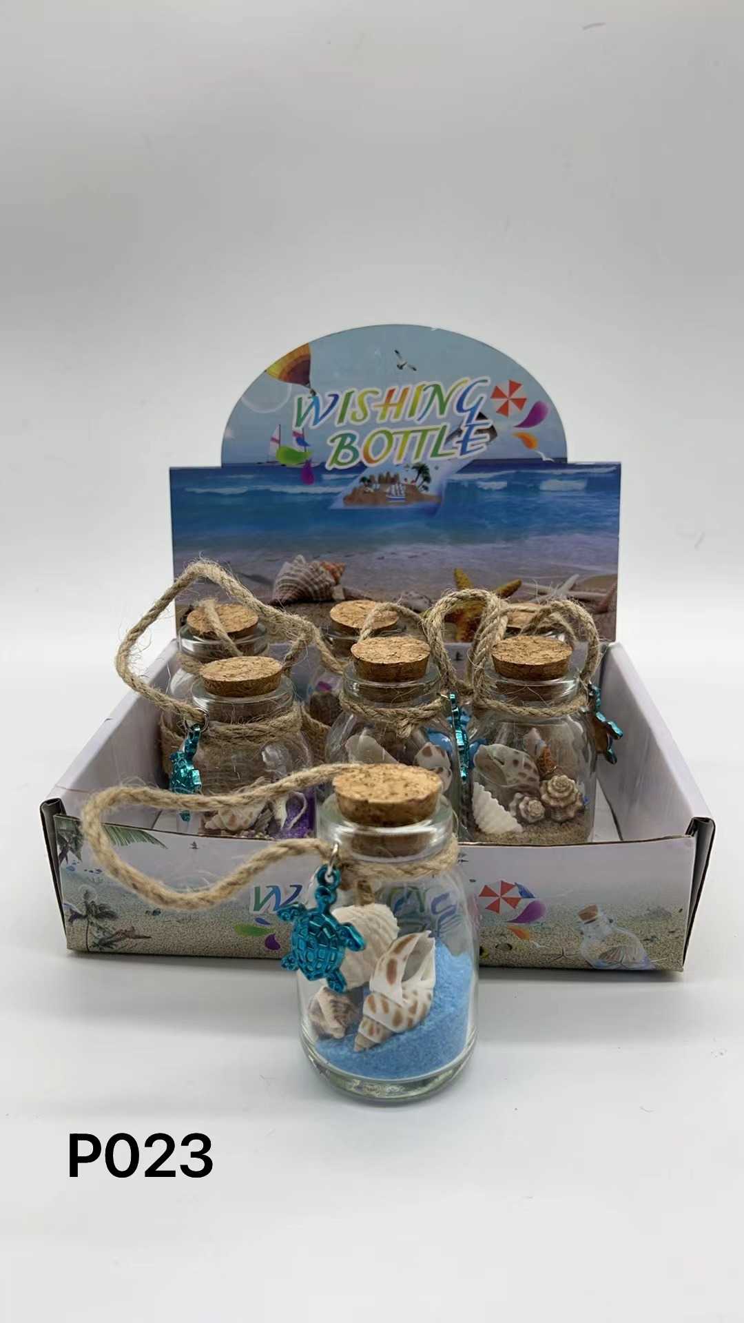Διακοσμητικό Souvenir - Μπουκαλάκι με κοχύλια - 6pcs - 251711