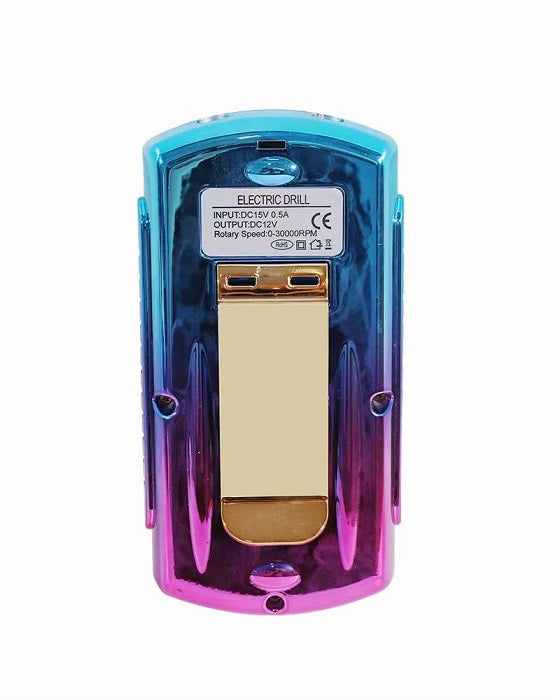 Rechargeable manicure-pedicure wheel - STE-101 - 910266 - Blue/Pink