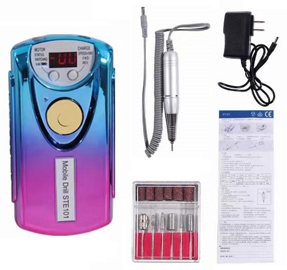 Rechargeable manicure-pedicure wheel - STE-101 - 910266 - Pink/Gold