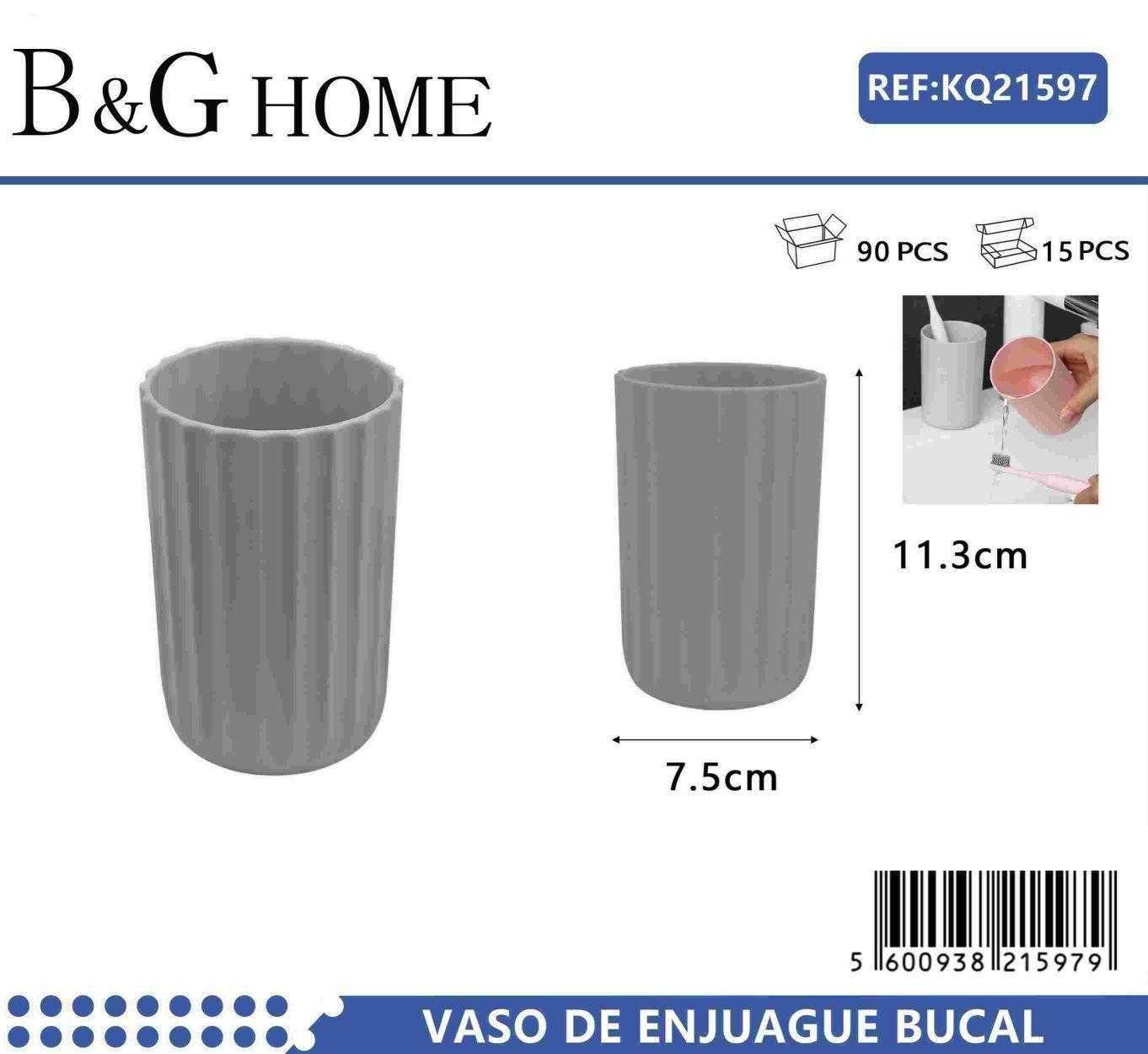 Θήκες οδοντόβουρτσας πλαστικές σε σετ 5Χ - Grey - 21597