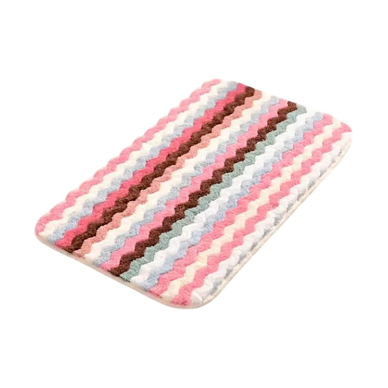 Bath mat - 38x58cm - 915572 - Pink/White