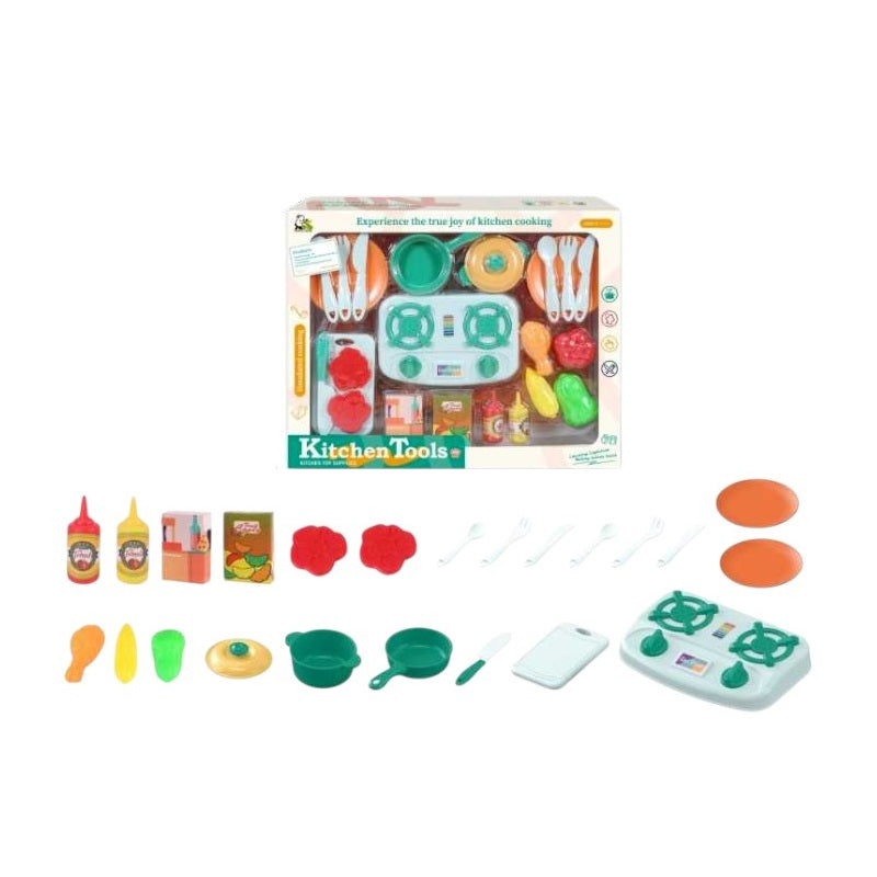 Σετ εστία μαγειρέματος με κουζινικά - 24pcs - PH-80 - 917293