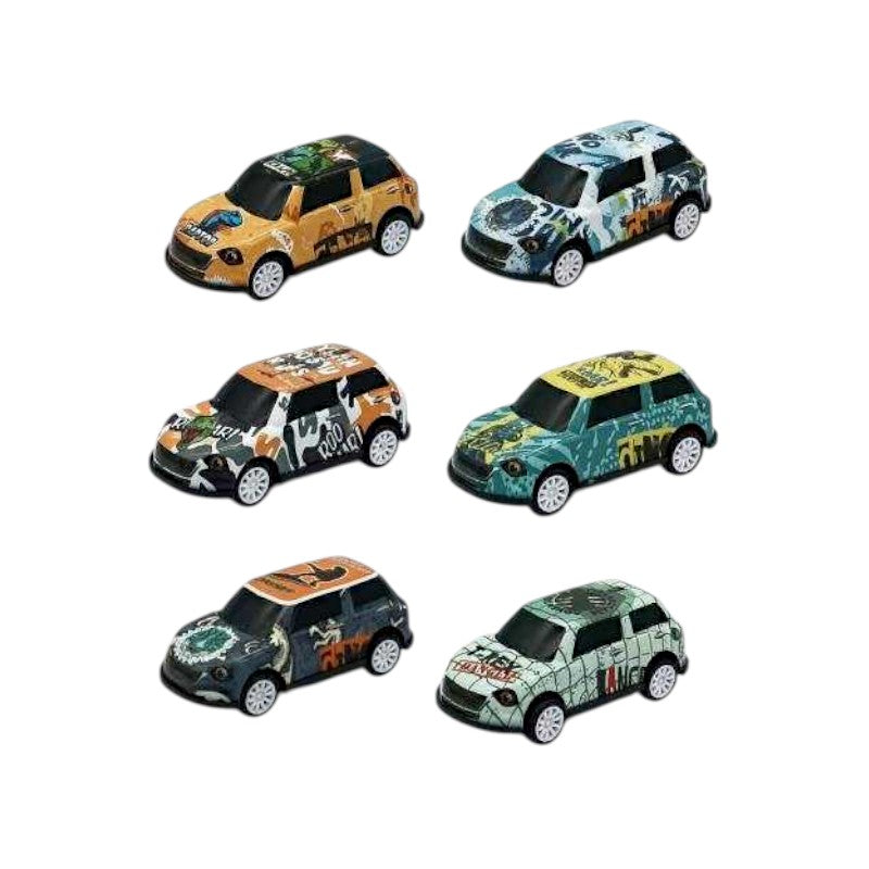 Σετ μεταλλικά αυτοκινητάκια - Pull Back - 6pcs - 562-27 - 917341