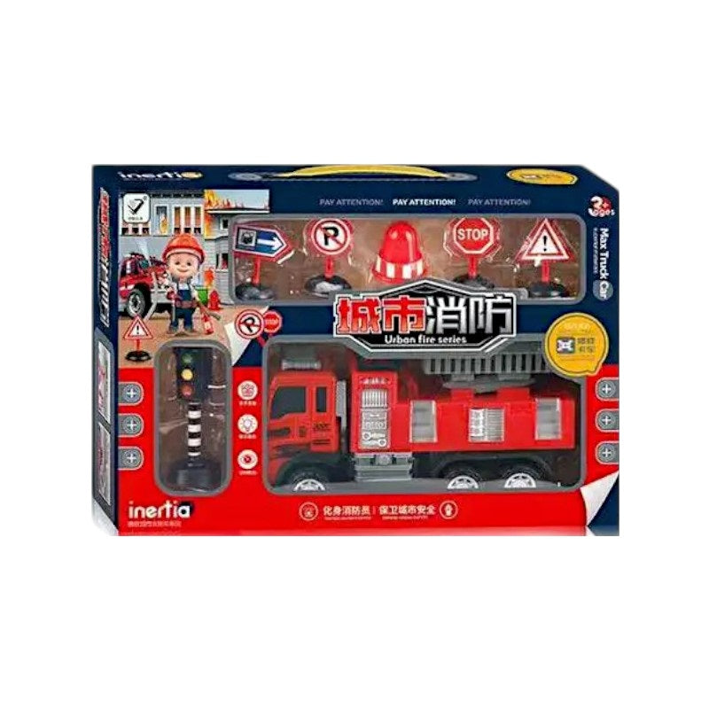 Σετ πυροσβεστικό όχημα με αξεσουάρ - 898-110 - 917346