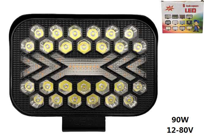 Προβολέας οχημάτων LED - 90W - 12/24V - 1102435/5 - 110862