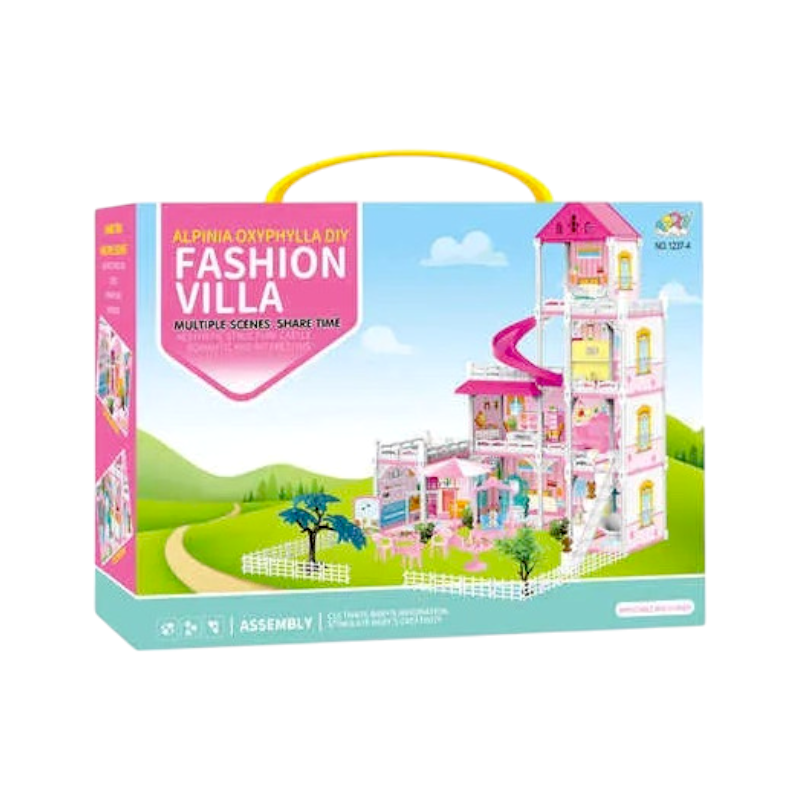 Dollhouse with accessories - 1237-4DIY - 922155