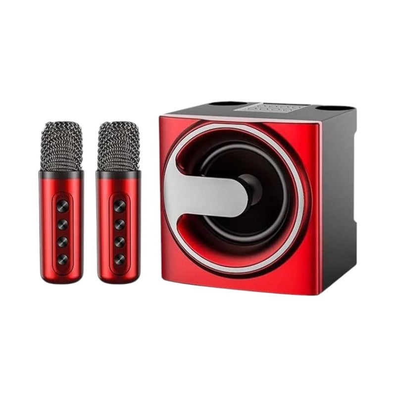 Wireless Bluetooth Speaker with 2 Karaoke Microphones - YS-207 - 887196 - Red