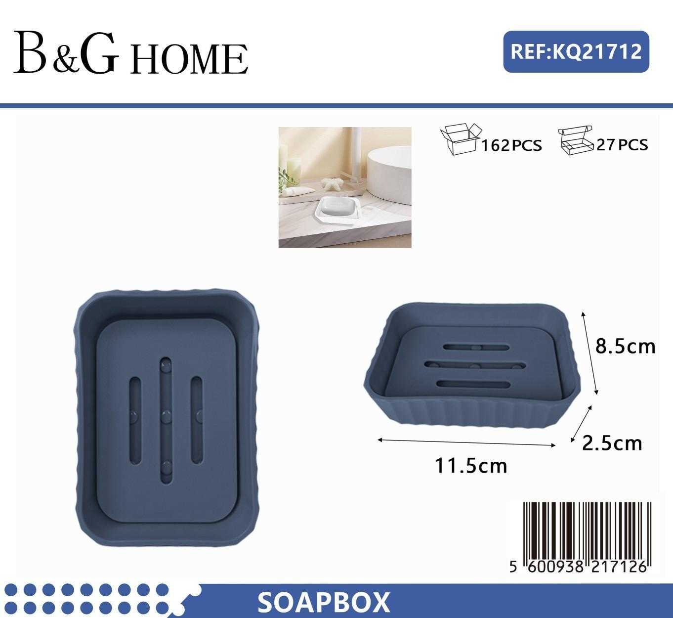 Σαπουνοθήκες μπάνιου πλαστικές σε σετ 5Χ - Blue - 21712