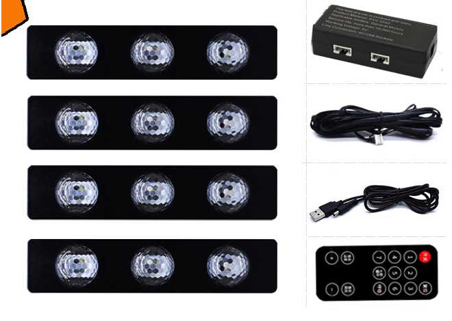 Σετ φωτισμού καμπίνας αυτοκινήτου LED - 1109401 - 110299 - iThinksmart.gr