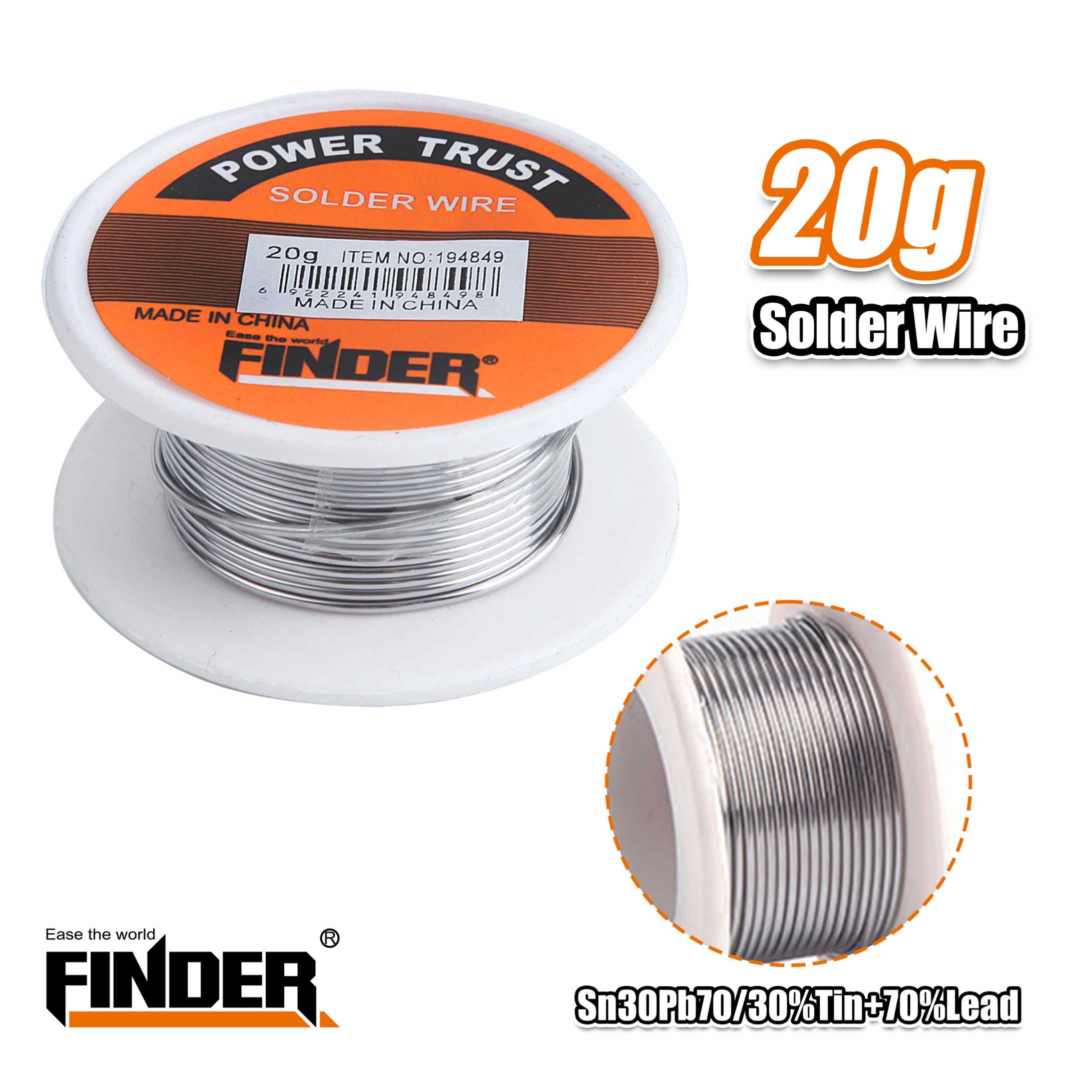 Soldering wire Tin - 20g - Finder - 194849