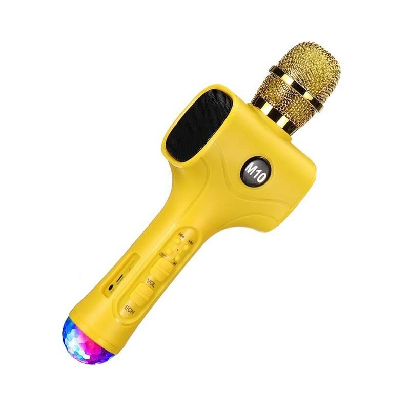 Wireless Karaoke Microphone with Speaker - M10 - 961867 - Yellow
