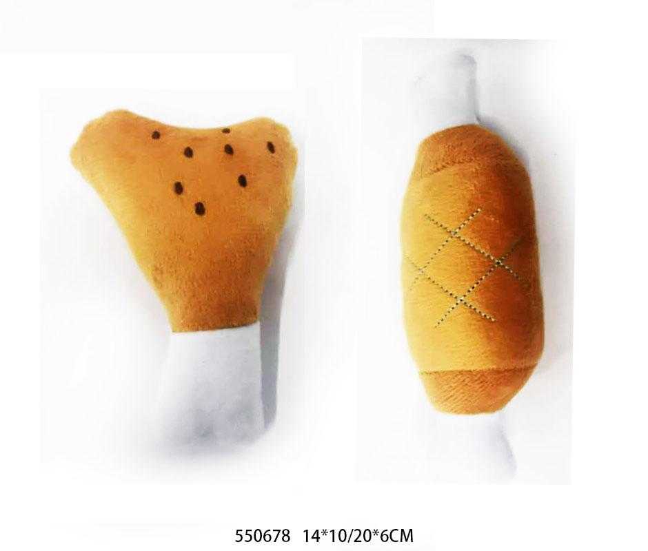 Λούτρινο παιχνίδι σκύλου κόκκαλο - 14x10cm/20x6cm - 12pcs - 550678