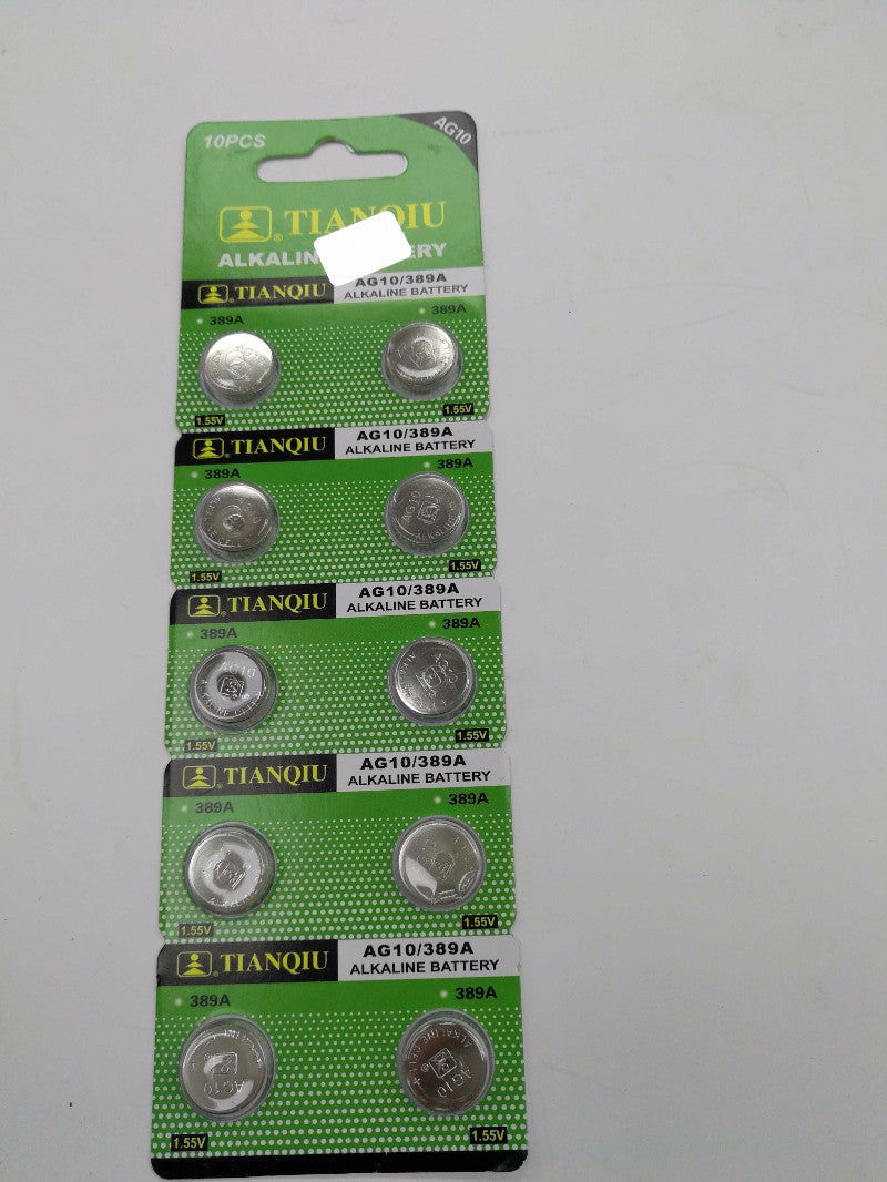 Αλκαλικές μπαταρίες - AG10/389A - 1.55V - 10pcs - 681101 - iThinksmart.gr