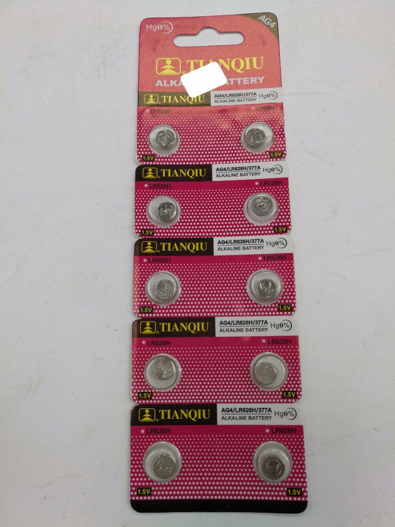 Αλκαλικές μπαταρίες - AG4/LR626H/377A - 1.5V - 10pcs - 681040 - iThinksmart.gr