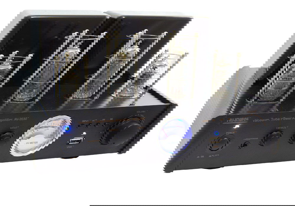 Audien AV-2030 Λαμπάτος Ολοκληρωμένος Ενισχυτής Hi-Fi Stereo 15W/8Ω - Μαύρος - iThinksmart.gr