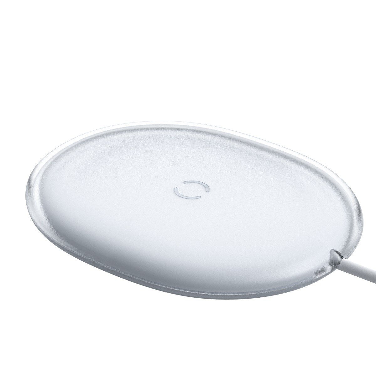 Ασύρματος Επαγωγικός Φορτιστής Κινητού Baseus Jelly Wireless Qi 15W - Λευκό WXGD-02 - iThinksmart.gr