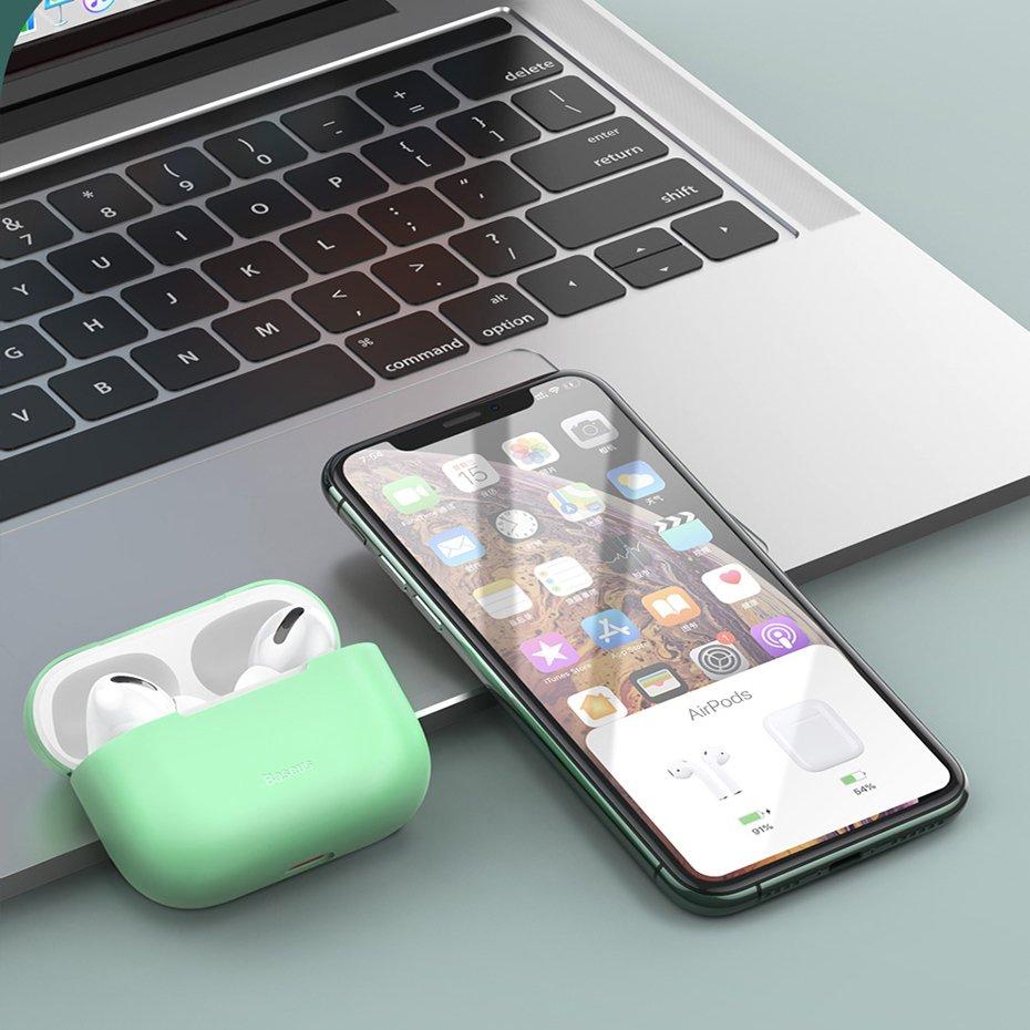 Θήκη Baseus Silica για Apple AirPods Pro - Ροζ - iThinksmart.gr