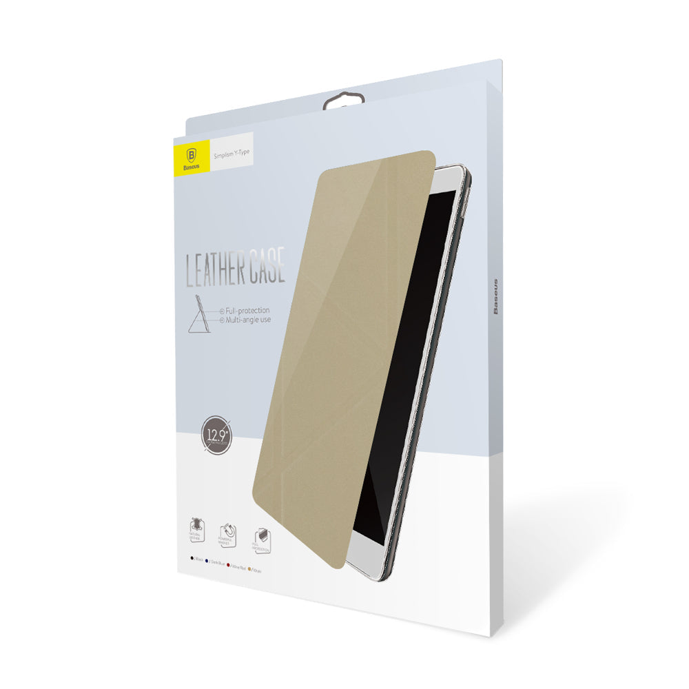 Θηκη Baseus Simplism Y-Type απο Δερματινη - iPad Pro 12.9" - Μπεζ - LTAPIPD-E11 - iThinksmart.gr