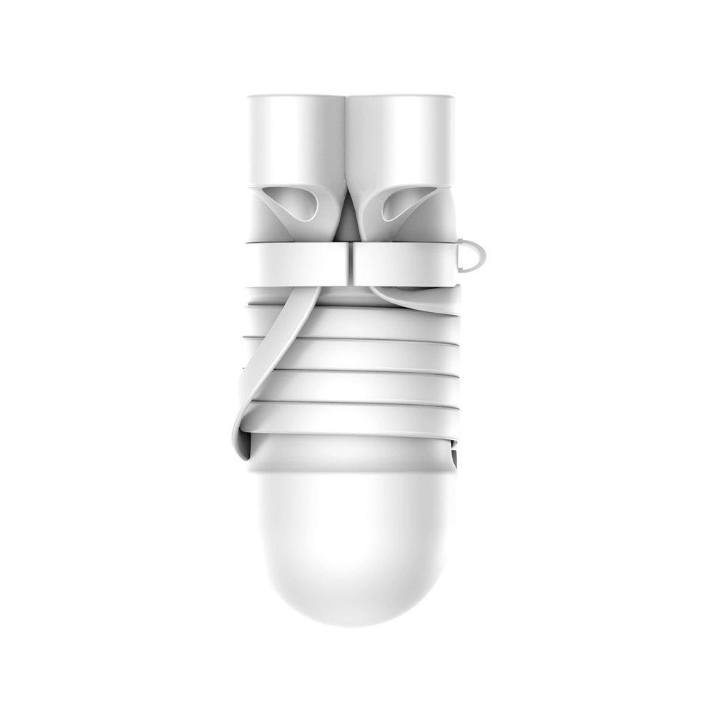 Baseus Θήκη σιλικόνης + Μαγνητικά Straps για Apple AirPods - Ανοιχτό Γκρι (TZARGS-G2) - iThinksmart.gr