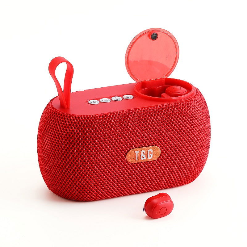Ασύρματο ηχείο Bluetooth με σετ ακουστικά - TG810 - 889459 - Red - iThinksmart.gr