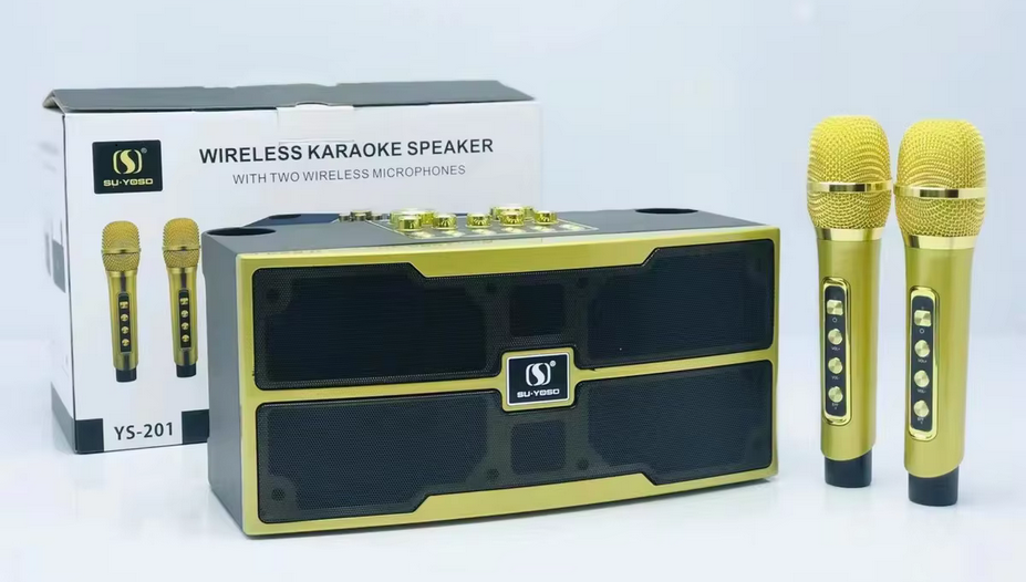Ασύρματο ηχείο Bluetooth με 2 μικρόφωνα Karaoke - YS-201 - 887158 - iThinksmart.gr