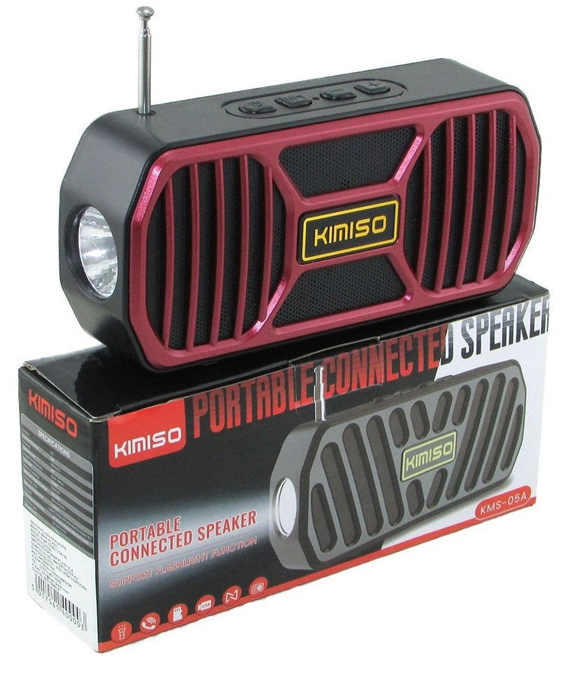 Ασύρματο ηχείο Bluetooth με φακό LED – KMS-05B – 885871 - Red - iThinksmart.gr