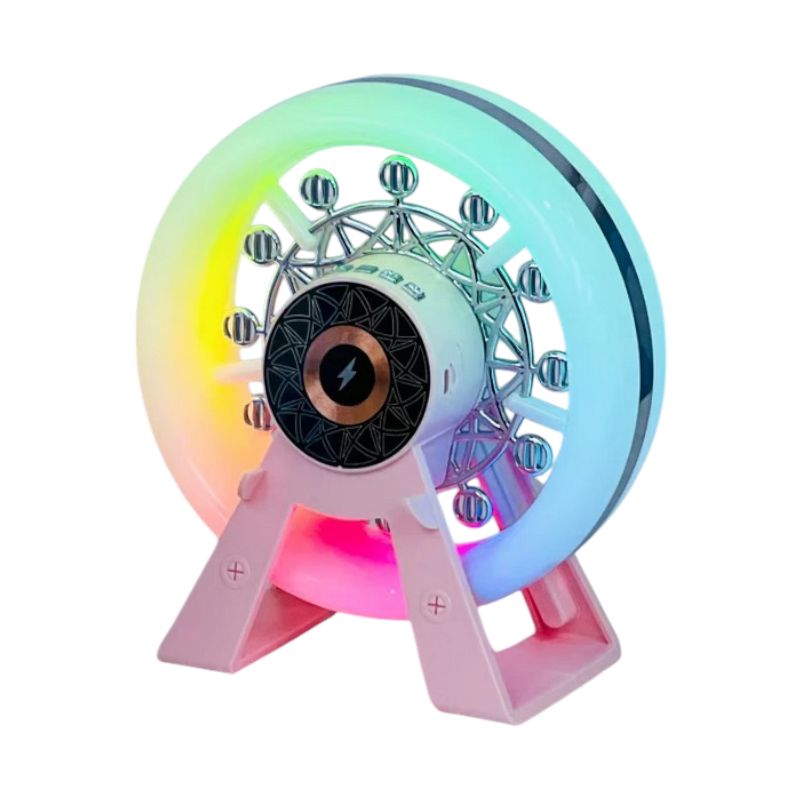 Ασύρματο ηχείο Bluetooth με βάση ασύρματης φόρτισης smartphone - Wheel - L-38B - 811580 - Pink - iThinksmart.gr