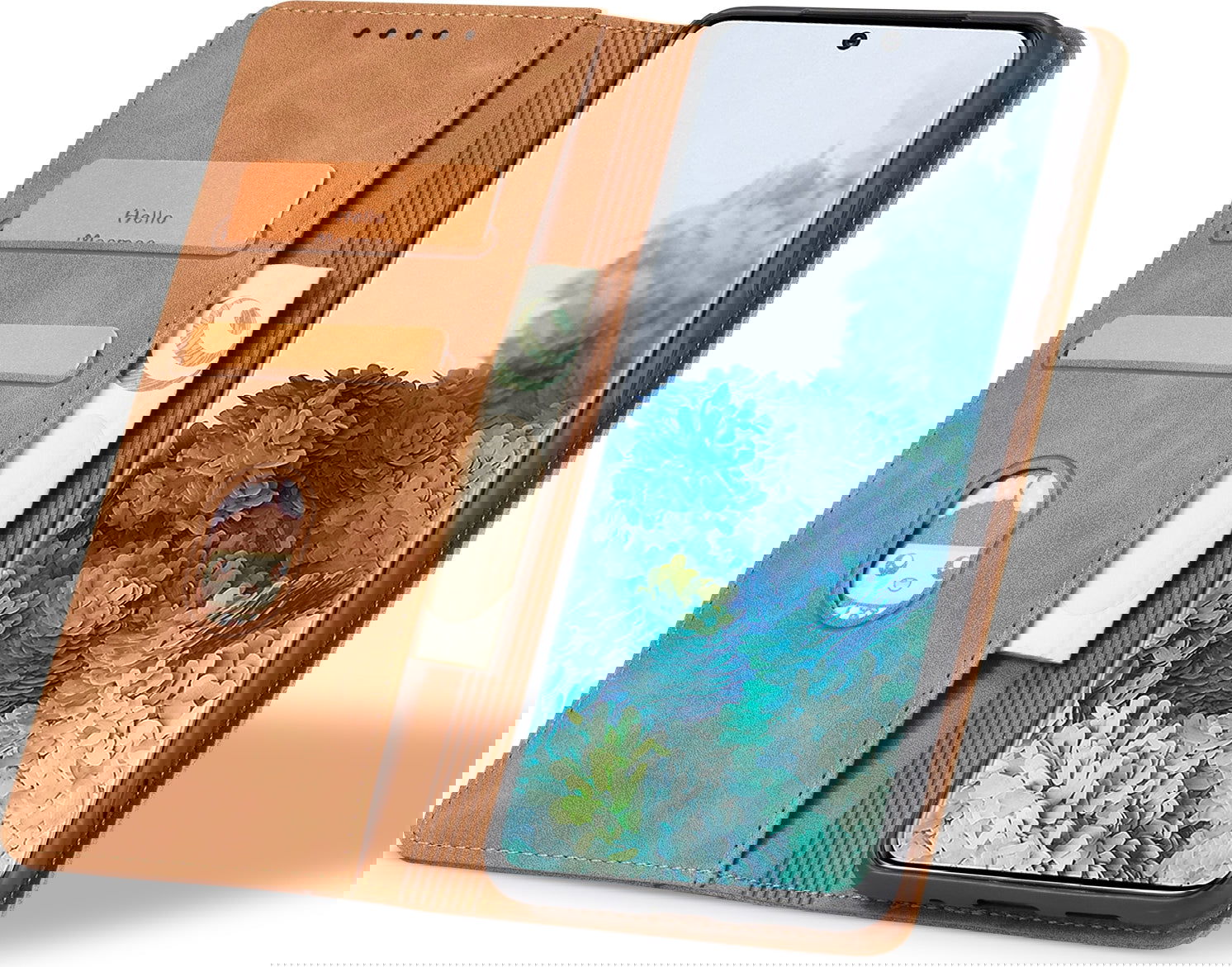 Bodycell Book Case Pu Leather For IPHONE 13 6.1" Brown - iThinksmart.gr