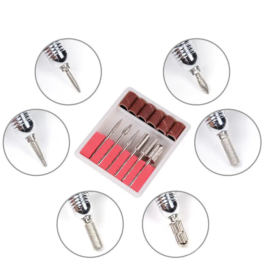 Ηλεκτρικός τροχός μανικιούρ-πεντικιούρ - DM-208 - 15W - 631019 - Pink - iThinksmart.gr