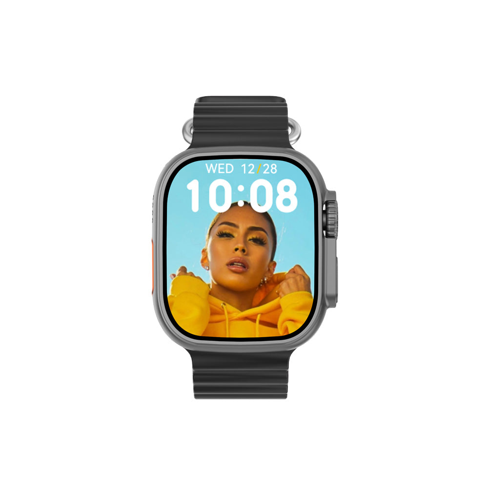 DT NO.1 DT8 Ultra+ 49mm Smartwatch Με IPS Οθόνη Παλμογράφο και Οξύμετρο και δυνατότητα κλήσεων - Μαύρο - iThinksmart.gr