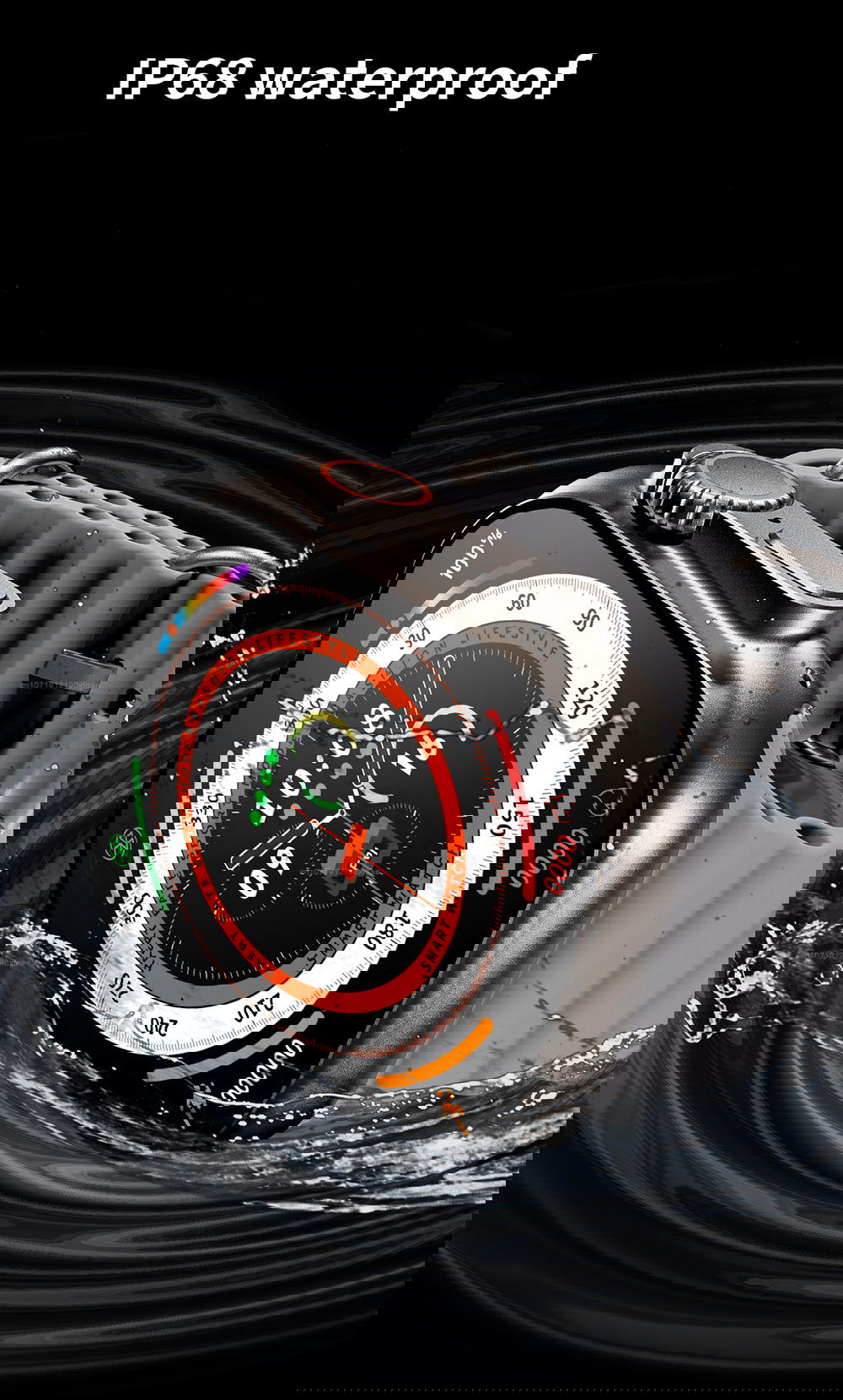 DT NO.1 DT8 Ultra+ 49mm Smartwatch Με IPS Οθόνη Παλμογράφο και Οξύμετρο και δυνατότητα κλήσεων - Μαύρο - iThinksmart.gr