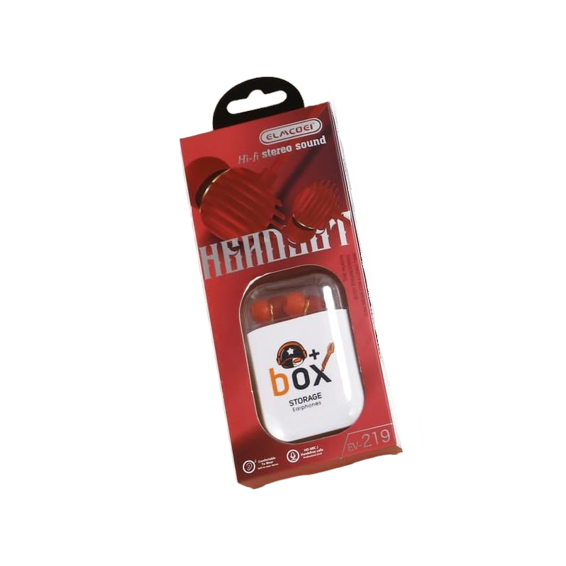 Ενσύρματα ακουστικά - EV-219 - 202555 - Red - iThinksmart.gr