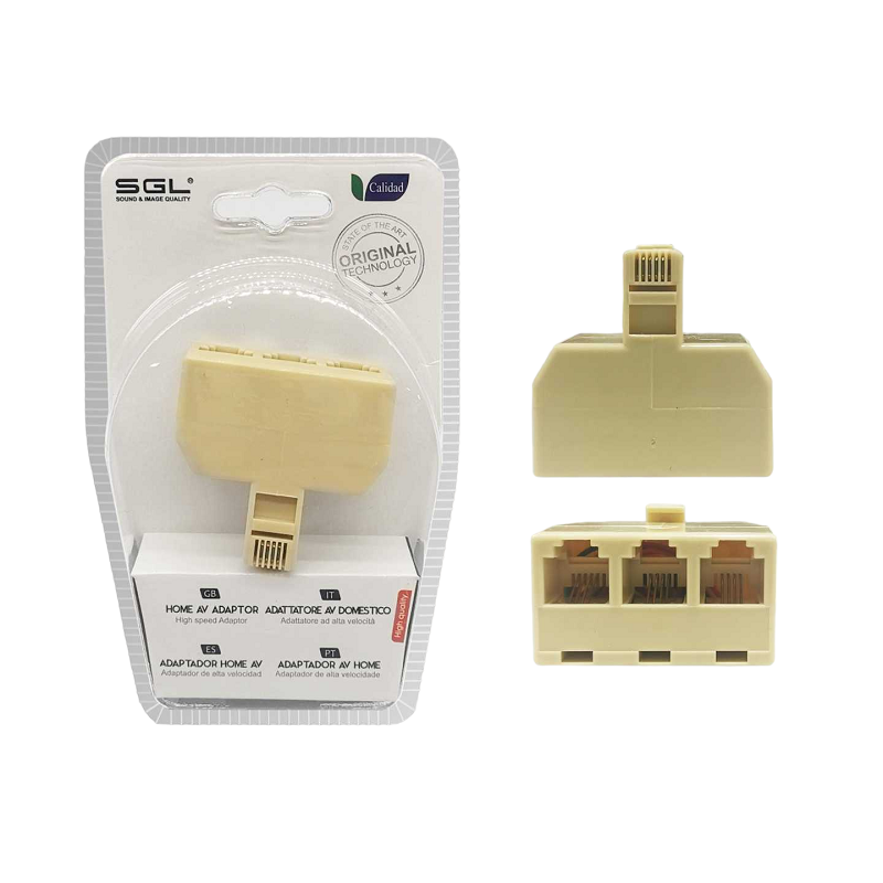 Διακλαδωτής γραμμής δικτύου - Ethernet Splitter - 3Way - 1772-1 - 098616 - iThinksmart.gr