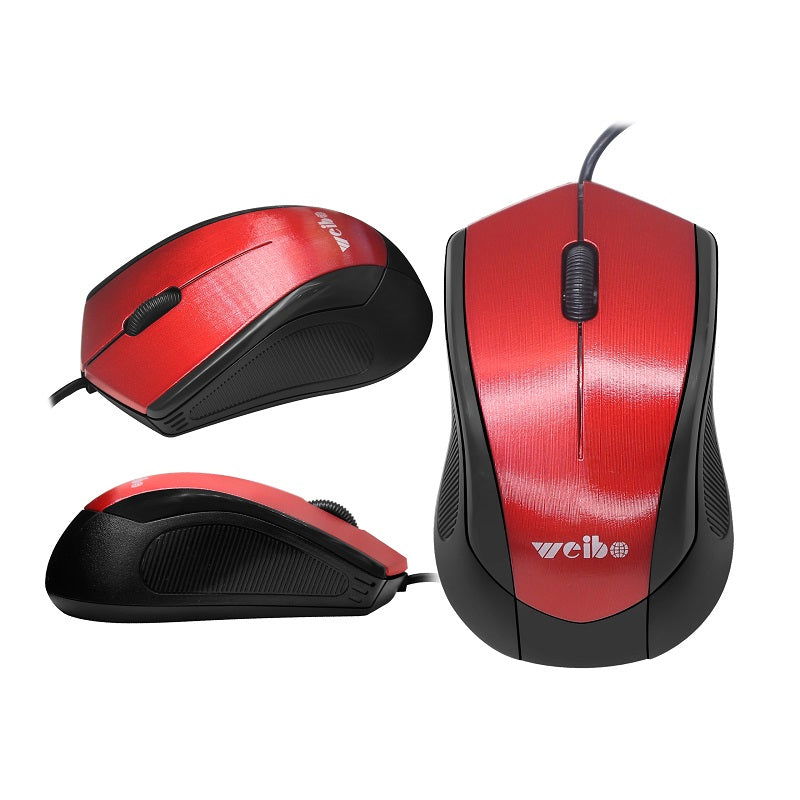 Ενσύρματο ποντίκι Η/Υ - FC209 - Weibo - 652098 - Red - iThinksmart.gr