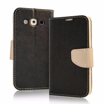 Θηκη Fancy Book - Galaxy J5 (2017) - Μαυρο / Χρυσο - iThinksmart.gr