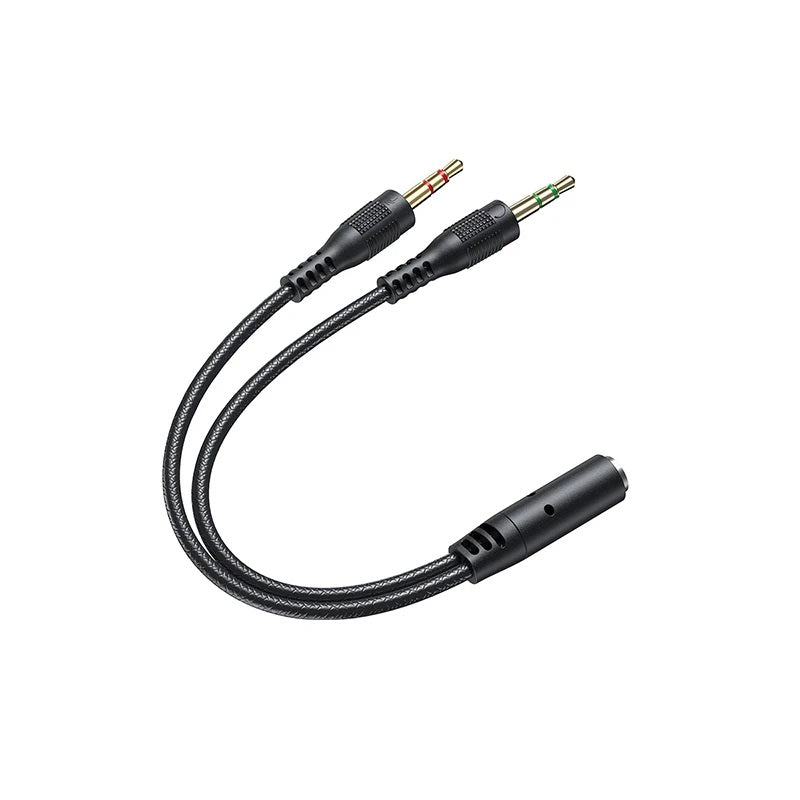 Αντάπτορας Female 3.5mm Jack σε Male Audio & Microphone Jack 3.5mm - AUX-002 - AWEI - 888124 - iThinksmart.gr
