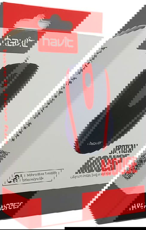 Havit Ποντίκι Η/Υ Ενσύρματο HV-MS753 - Μαύρο - iThinksmart.gr