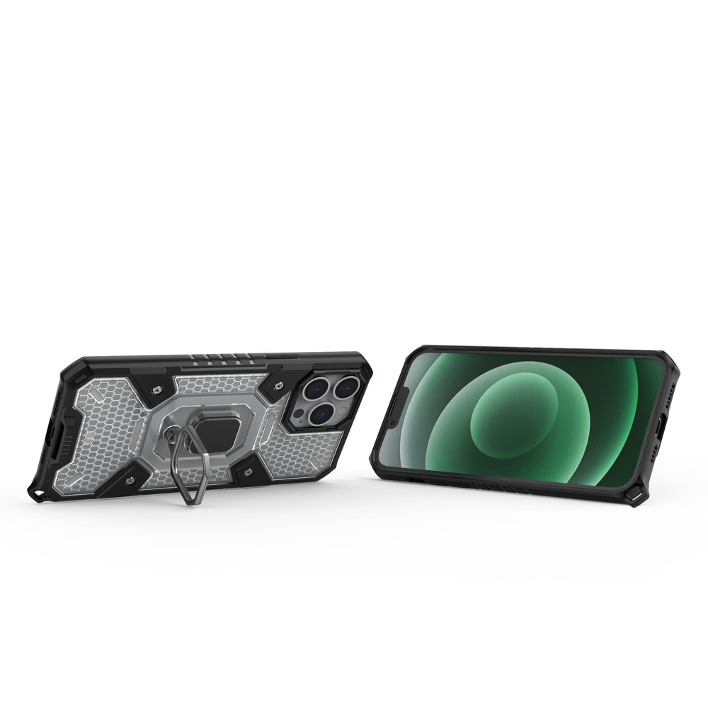 Θήκη Heavy Duty για iPhone 13 Pro Max με ring holder OEM - Διάφανο - iThinksmart.gr