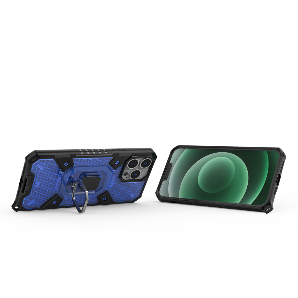 Θήκη Heavy Duty για iPhone 13 Pro Max με ring holder OEM - Μπλε - iThinksmart.gr