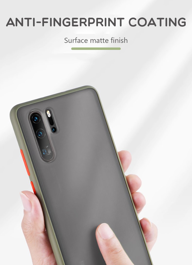 Θήκη Huawei P30 Lite - Vennus Color Button - Λαδί / Πορτοκαλί Κουμπιά - iThinksmart.gr