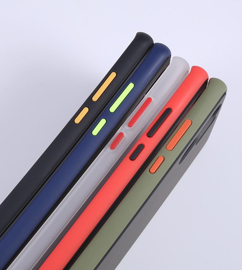 Θήκη Huawei P30 Lite - Vennus Color Button - Λαδί / Πορτοκαλί Κουμπιά - iThinksmart.gr